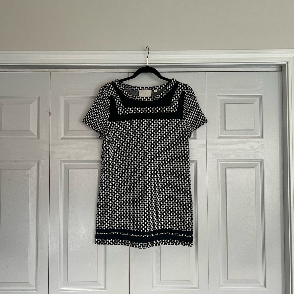 Anthropologie Geometric Shirt Dress